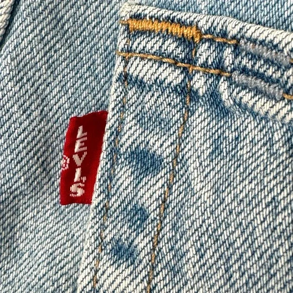 Levi's Premium Baggy Dad Jeans Women's 24x30 Distressed Relaxed Fit Big E Tag - Picture 6 of 15